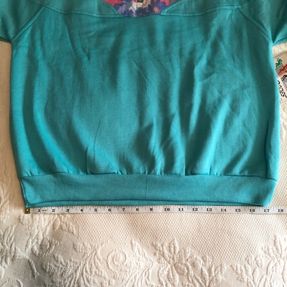 NWT Vintage deadstock sweatshirt -LARGE -retro quarter-zip Sport Modes pullover - Picture 11 of 16